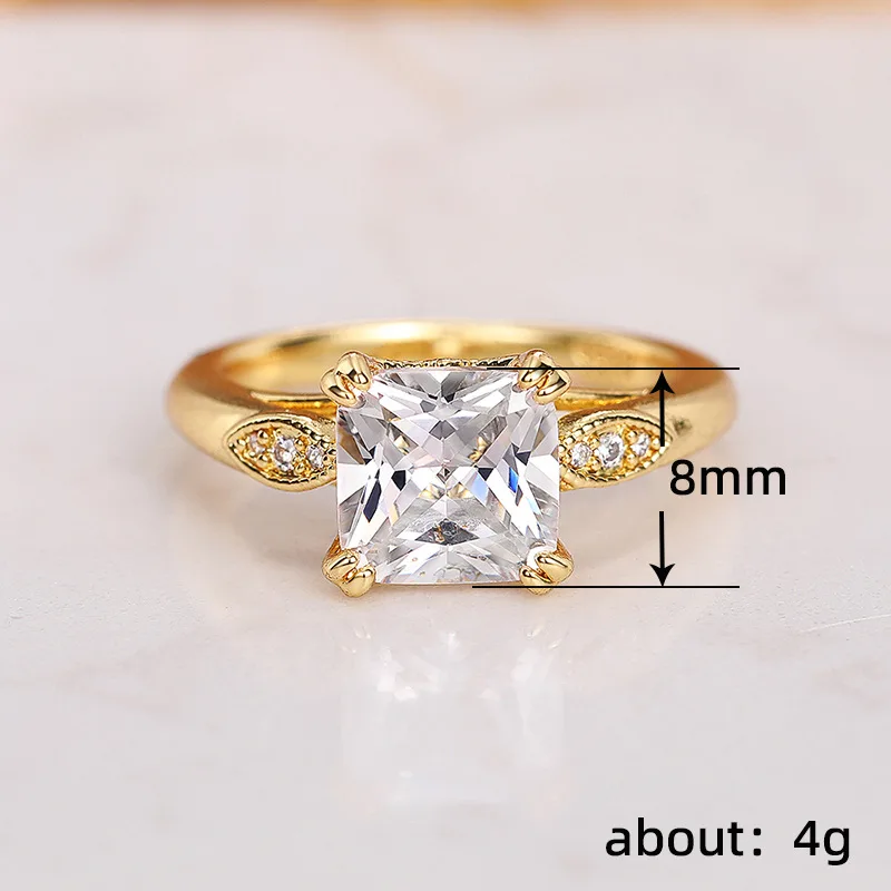 Vintage Geometric Punk Ring with Cubic Zirconia 2 Vintage Geometric Punk Ring with Cubic Zirconia - Image 2