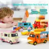 Colorful Metal Die-cast Food Truck for Kids