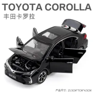White Toyota Corolla 1:32 Diecast Model 18 S99489247c2e743f9960b1c556a8baa11H