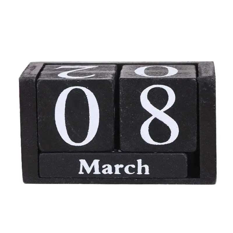 Vintage Wooden Calendar Blocks for Desk 9 Vintage Wooden Calendar Blocks for Desk - Image 9