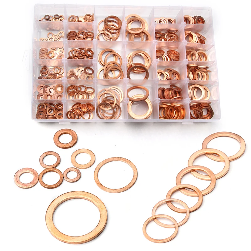 High-Quality Copper Washer Set 568pcs M6-M28 2 High-Quality Copper Washer Set 568pcs M6-M28 - Image 2