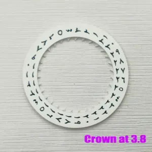 White Date and Week Wheel for NH35/36 Movements 19 S996933a4005748f1bd723db0d973cf34g