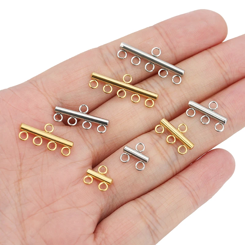 Stainless Steel Multi-Strand Jewelry Connectors 6 Stainless Steel Multi-Strand Jewelry Connectors - Image 6