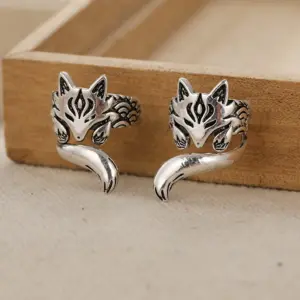 Silver Fox Clip Earrings for Women 11 S99a5f382df1c4344bac01d99239231b66