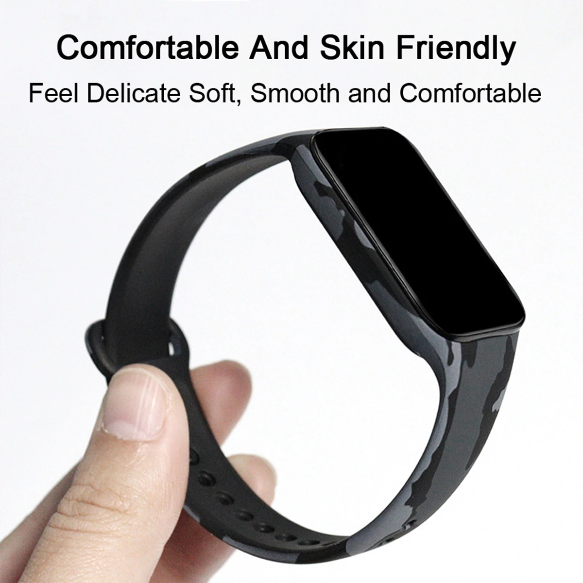 Silicone Wrist Strap for Redmi Band 2 & Xiaomi Band 8 4 Silicone Wrist Strap for Redmi Band 2 & Xiaomi Band 8 - Image 4