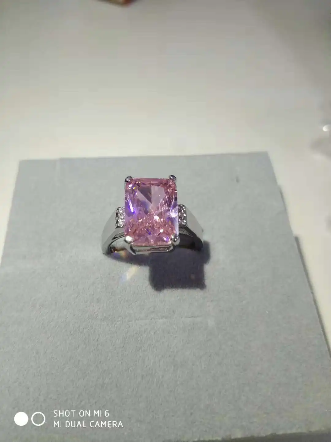 Multicolor Zircon Women's Silver Ring 9 Multicolor Zircon Women's Silver Ring - Image 9