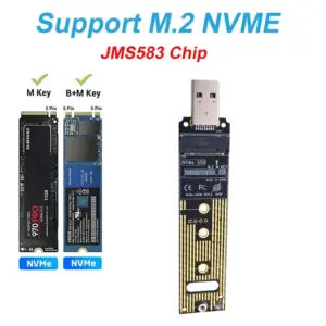 M.2 NVMe USB 3.1 Adapter for SSDs 15 S99d0ed878c514532a944ce9cafd4cd7ej