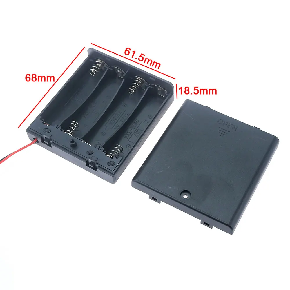 Black AA Battery Storage Case with 8 Slots 5 Black AA Battery Storage Case with 8 Slots - Image 5