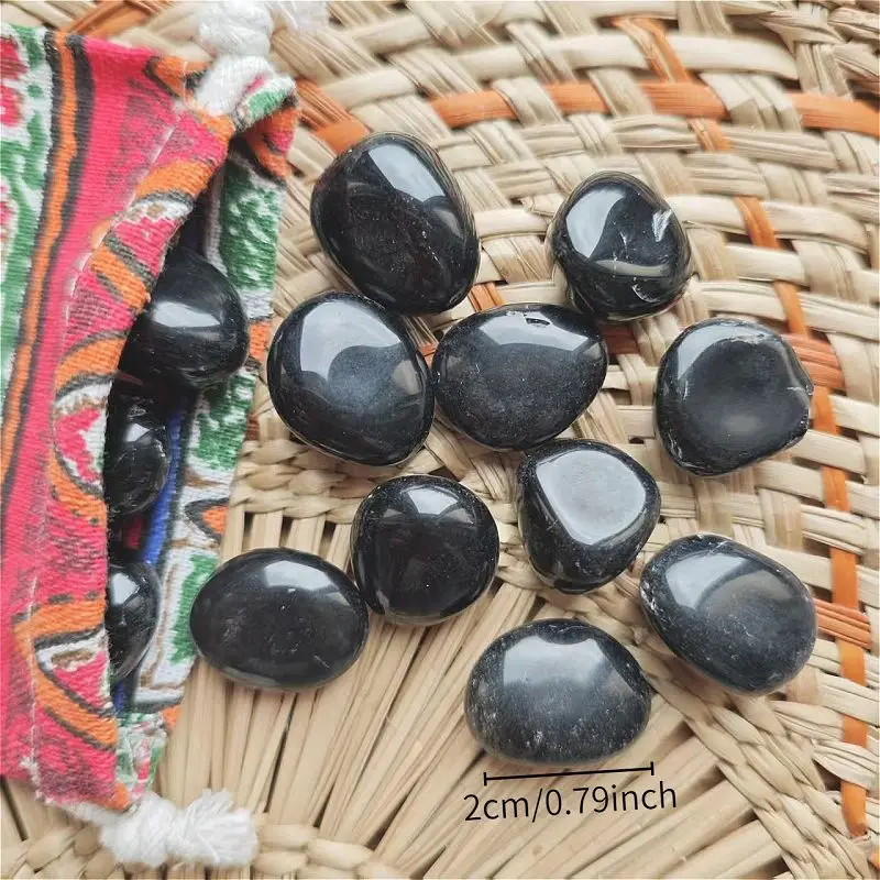 Polished Obsidian Quartz Crystal Stones Set 5 Polished Obsidian Quartz Crystal Stones Set - Image 5