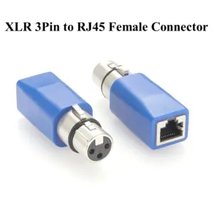DMX512 XLR to RJ45 Connector for Stage Lighting