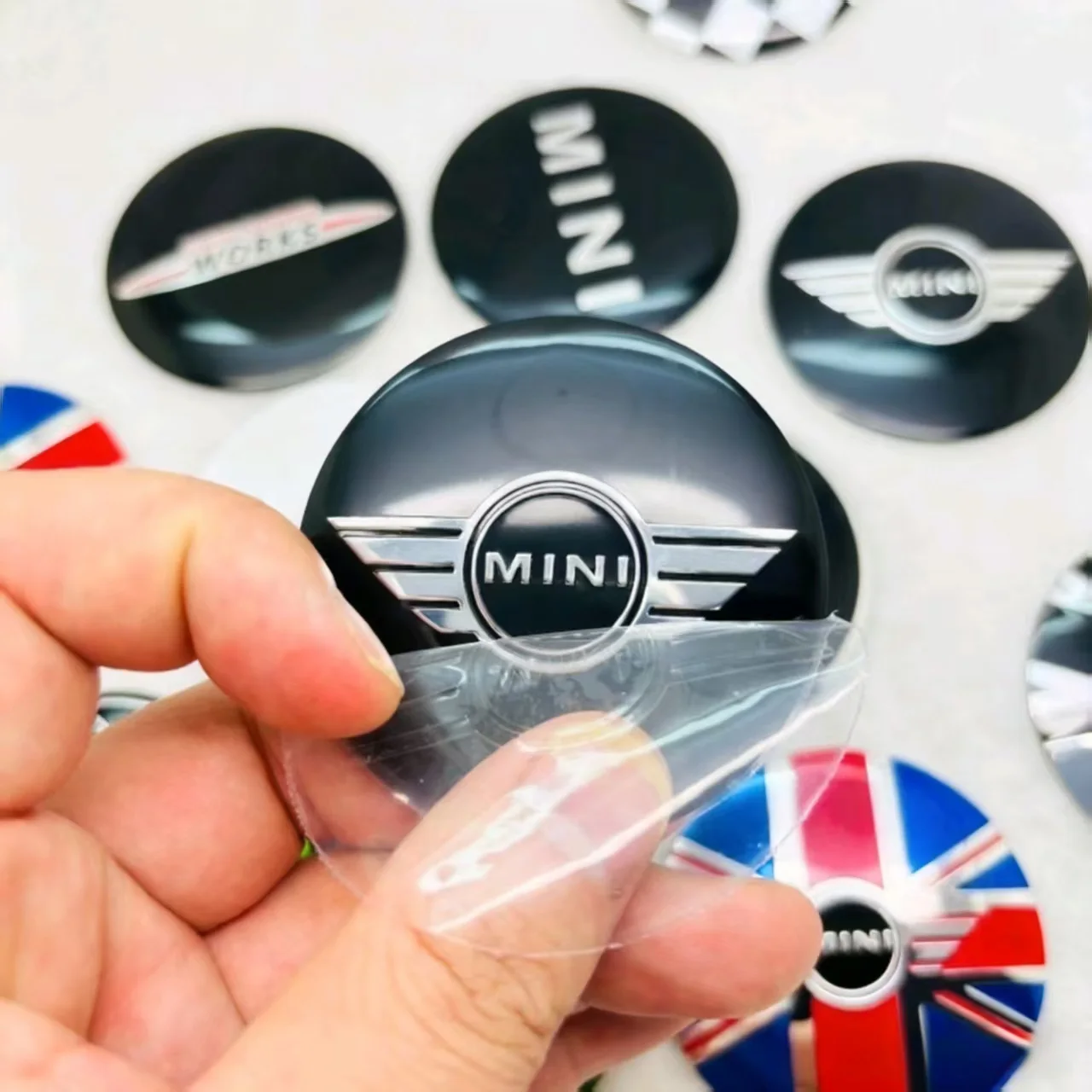 Mini Aluminum Hub Cover Stickers 56/60/65mm 3 Mini Aluminum Hub Cover Stickers 56/60/65mm - Image 3