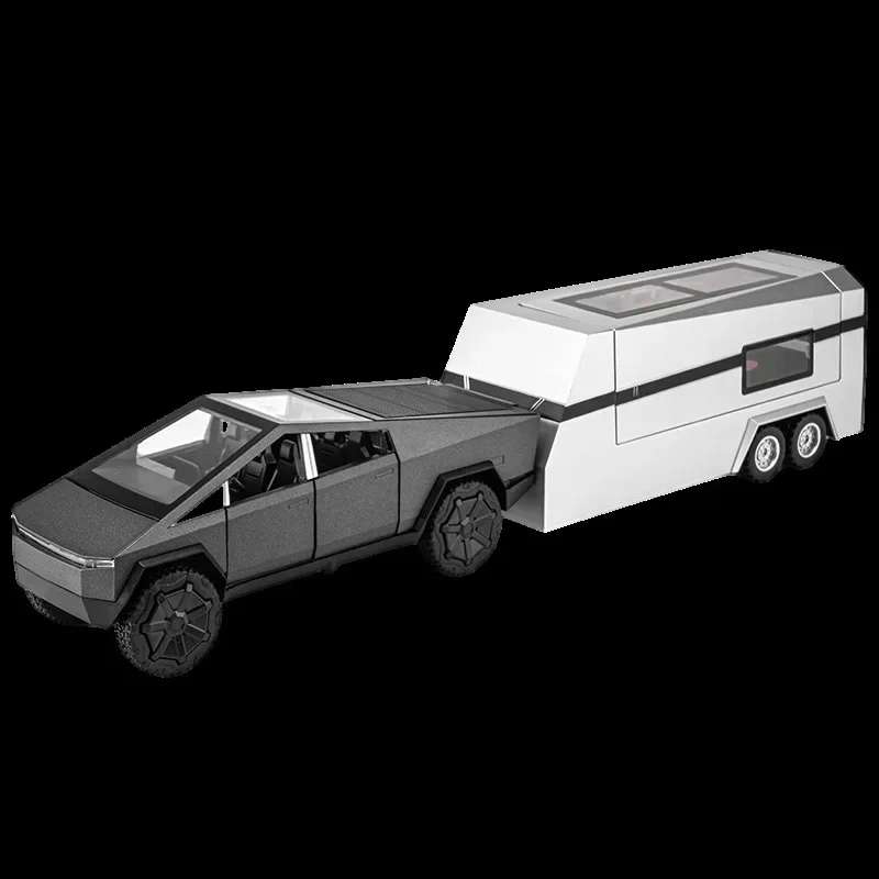 1:24 Diecast Pickup and Trailer Model 5 1:24 Diecast Pickup and Trailer Model - Image 5