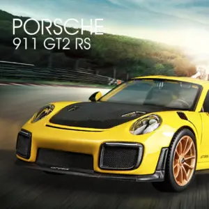 Vibrant Yellow Porsche 911 GT2 RS Model Car 11 S9a0e05b351d644e1a027c440ad3273cce