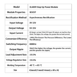 XL6019 Boost Converter Module 3V-35V to 40V 5A 11 S9a20b64bf6664e47ba99a086228766c1j
