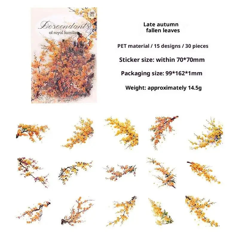 Vintage Plant Stickers Set for Crafts 9 Vintage Plant Stickers Set for Crafts - Image 9