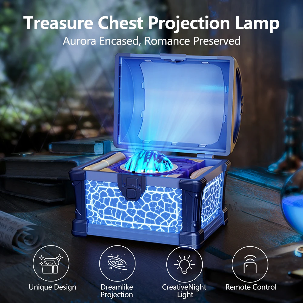 Galaxy Treasure Chest Night Light Projector 4 Galaxy Treasure Chest Night Light Projector - Image 4