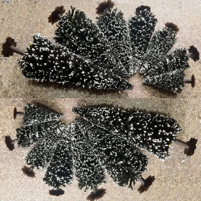 Winter Pine Tree Set for Dioramas (60-150mm) 3 Winter Pine Tree Set for Dioramas (60-150mm) - Image 3
