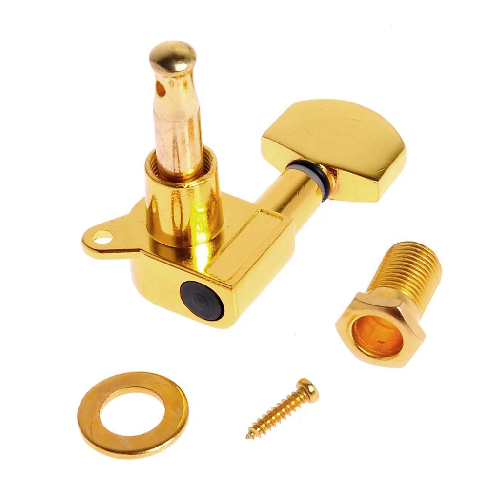 Gold-Plated Guitar Tuners Set for Electric Guitars 2 Gold-Plated Guitar Tuners Set for Electric Guitars - Image 2