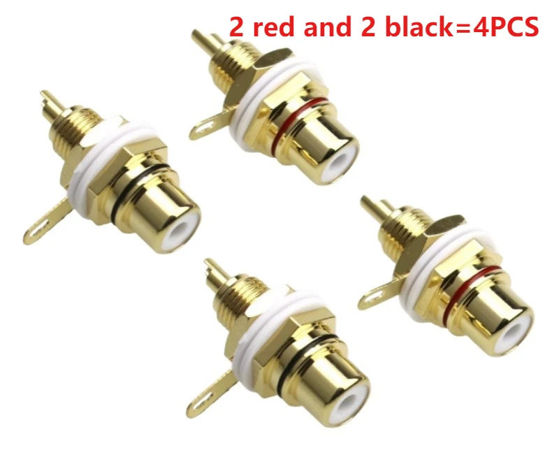 Gold RCA Lotus Female Connectors for Audiovisuals 7 Gold RCA Lotus Female Connectors for Audiovisuals - Image 7
