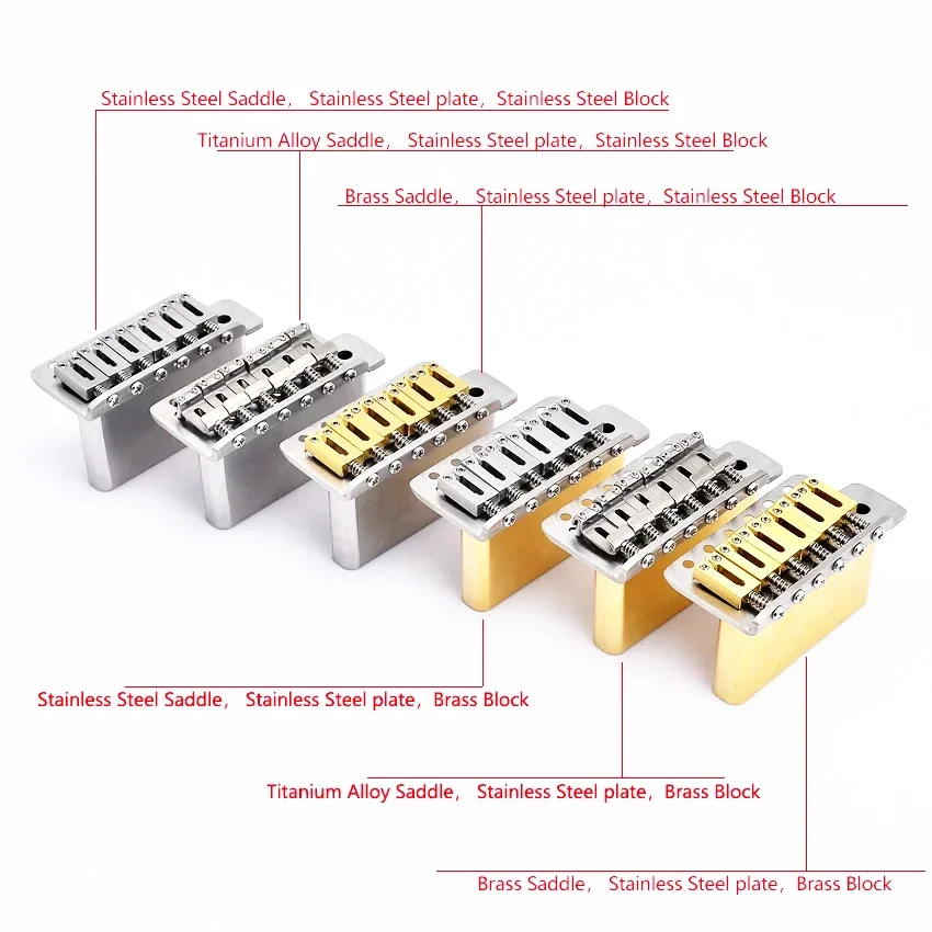 6-Point Tremolo System Bridge for Guitars 2 6-Point Tremolo System Bridge for Guitars - Image 2