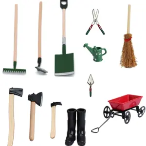 Miniature Farm Tool Set for Dollhouses 17 S9a88c7f6a1084a00a590b9f75c668d6eY