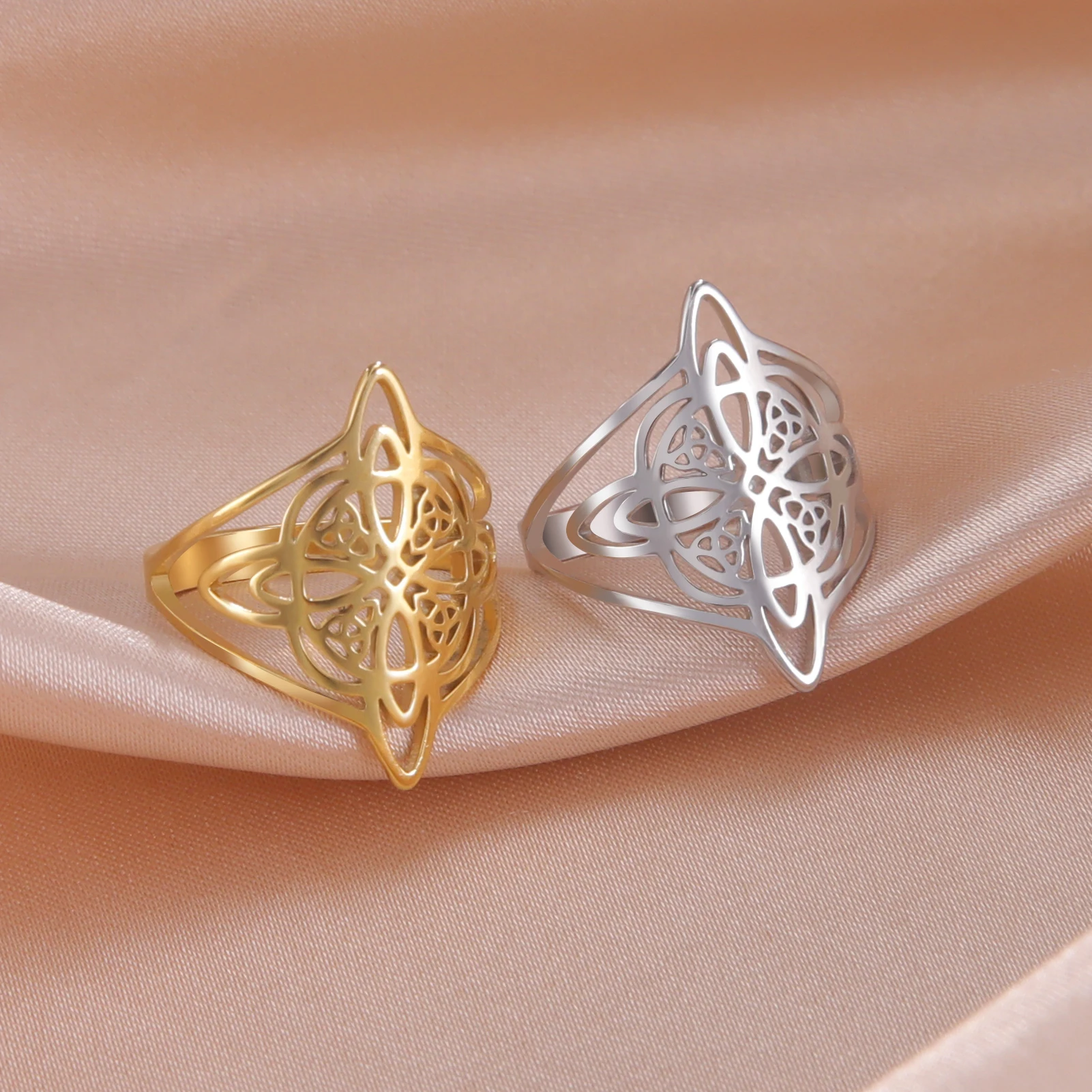 Stainless Steel Celtic Knot Ring for Men & Women 5 Stainless Steel Celtic Knot Ring for Men & Women - Image 5