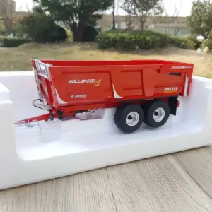 Red Alloy Dump Trailer Model for Collectors