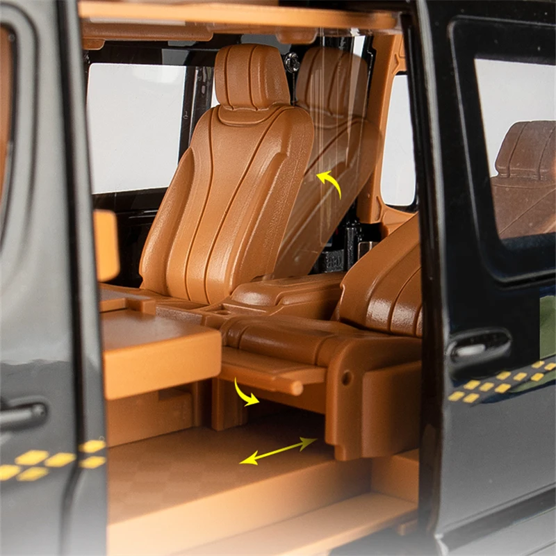 Black Mercedes-Benz Sprinter Van Model 1:24 Scale 4 Black Mercedes-Benz Sprinter Van Model 1:24 Scale - Image 4