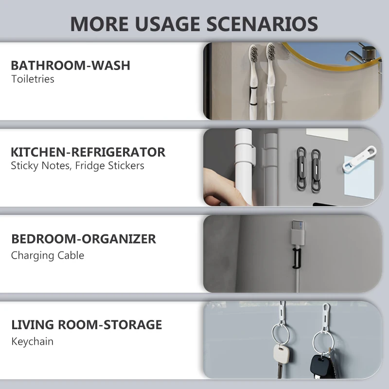 Magnetic Silicone Pen Holders Set of 6 6 Magnetic Silicone Pen Holders Set of 6 - Image 6