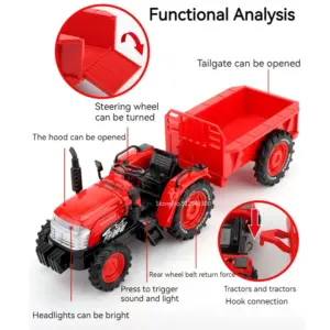 1:32 Scale Diecast Agricultural Tractor Model 9 S9adc9edff9a14ad7bab631461c999d01M