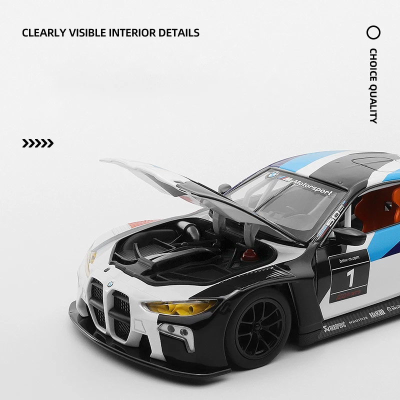 BMW M4 GT3 Diecast Model Car 1:24 Scale 3 BMW M4 GT3 Diecast Model Car 1:24 Scale - Image 3