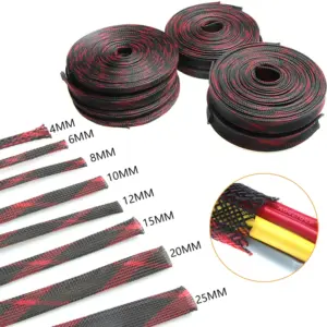 Expandable Braided PET Cable Sleeve 5/10m 2-25mm 11 S9b18ced434424872b5f3dc1307237432h