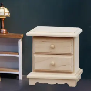 Dollhouse Bedside Table 1:12 Scale 7 S9b3b47b8ad004576b01ce72600ad1c68c