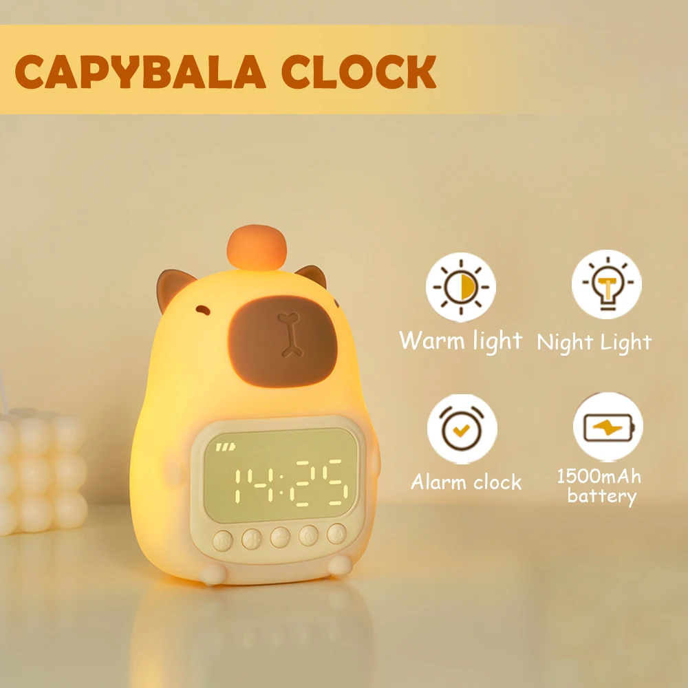 Cute Capybara Night Light with Rechargeable Battery 3 Cute Capybara Night Light with Rechargeable Battery - Image 3