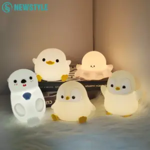Animal-Shaped Silicone Night Light Collection