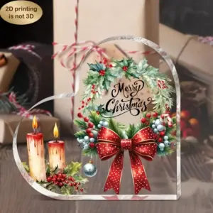 Heart-Shaped Christmas Acrylic Ornament 11 S9b8b9314775d4c0eba3983a4763c21415