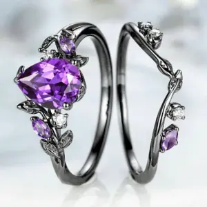 Elegant Zircon Bridal Ring Set in Silver or Gold 9 S9b959343a43541d79f0dd6aa7da50902Z