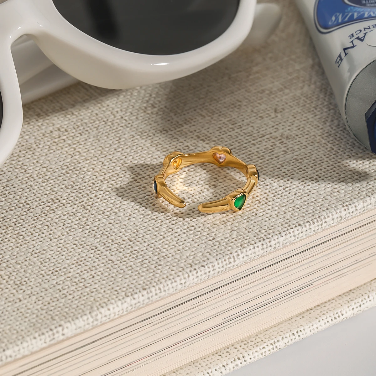 Stainless Steel Romantic Heart Ring for Women 3 Stainless Steel Romantic Heart Ring for Women - Image 3