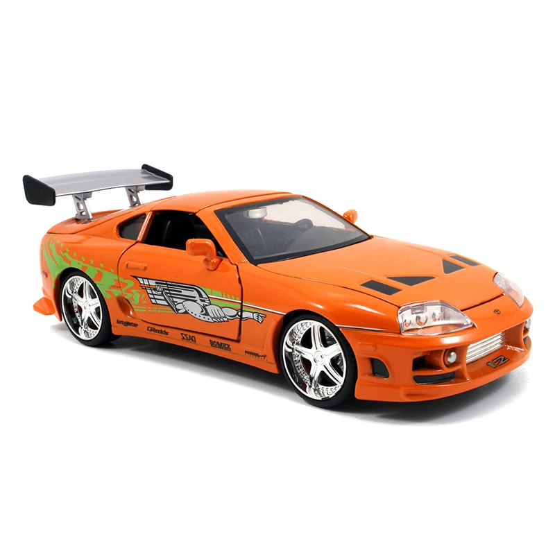1995 Toyota Supra 1/24 Diecast Model Orange 5 1995 Toyota Supra 1/24 Diecast Model Orange - Image 5