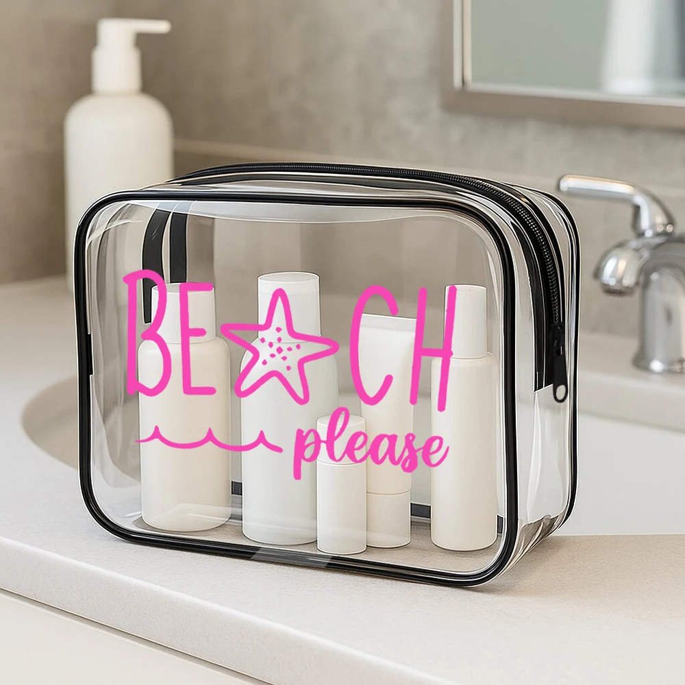 Clear Waterproof PVC Toiletry Bag for Women 5 Clear Waterproof PVC Toiletry Bag for Women - Image 5