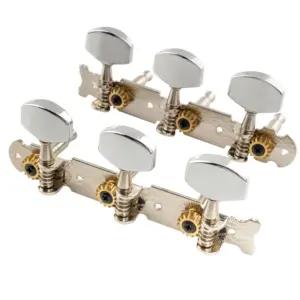 Nickel Acoustic Guitar Tuners Set 15:1 Ratio