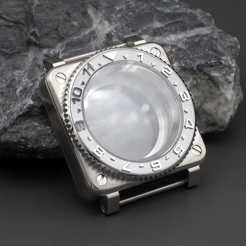 Square Dive Watch Case 42mm for NH35/36 2 Square Dive Watch Case 42mm for NH35/36 - Image 2