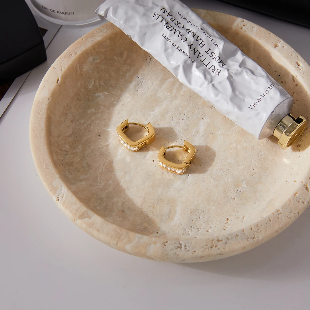 Elegant Stainless Steel Semi-Circular Clip Earrings 5 Elegant Stainless Steel Semi-Circular Clip Earrings - Image 5