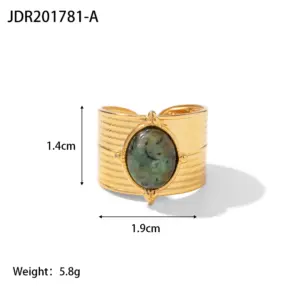 Elegant Stainless Steel Gold-Finish Fashion Ring Collection 19 S9c2ee71efcae4b798ac4b648102bf29cM