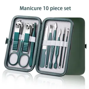 Dark Teal Professional Nail Care Set with 18 Tools 16 S9c3cc472125347aeb53ca278be2ef6afZ