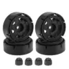 Black RC Wheel Rim Set for 1/24 Scale