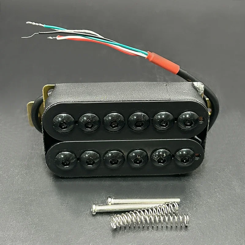 Black Adjustable Humbucker Pickup Set for Electric Guitar 4 Black Adjustable Humbucker Pickup Set for Electric Guitar - Image 4