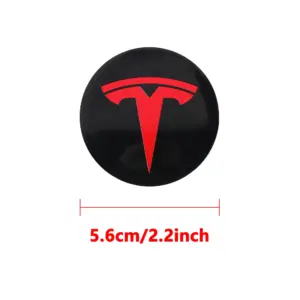 Tesla 56mm Aluminum Hub Cap Stickers Set 13 S9c70f18d88f348d8ab021892935c9d68A 1