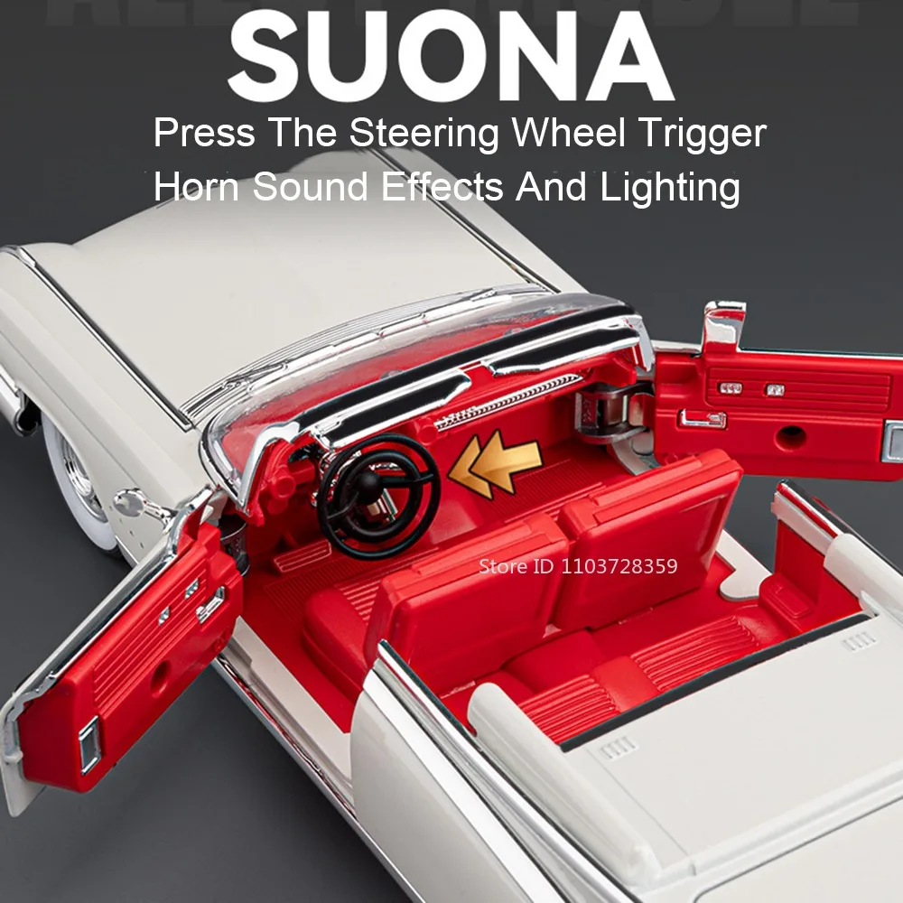 Pink 1:24 Scale Miniature Eldorado Car 5 Pink 1:24 Scale Miniature Eldorado Car - Image 5