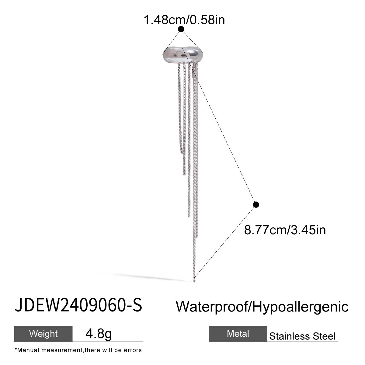 Elegant Stainless Steel Gold-Tone Clip-On Earrings 8 Elegant Stainless Steel Gold-Tone Clip-On Earrings - Image 8